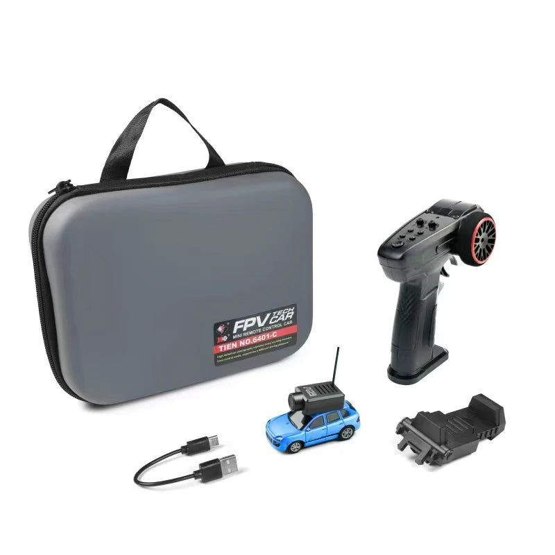 FPV RC automobilis su kamera – valdomas telefonu